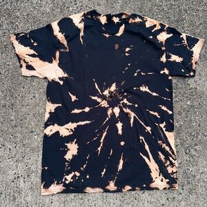 NWOT grunge rock hippie hand bleached tie dye tshirt!